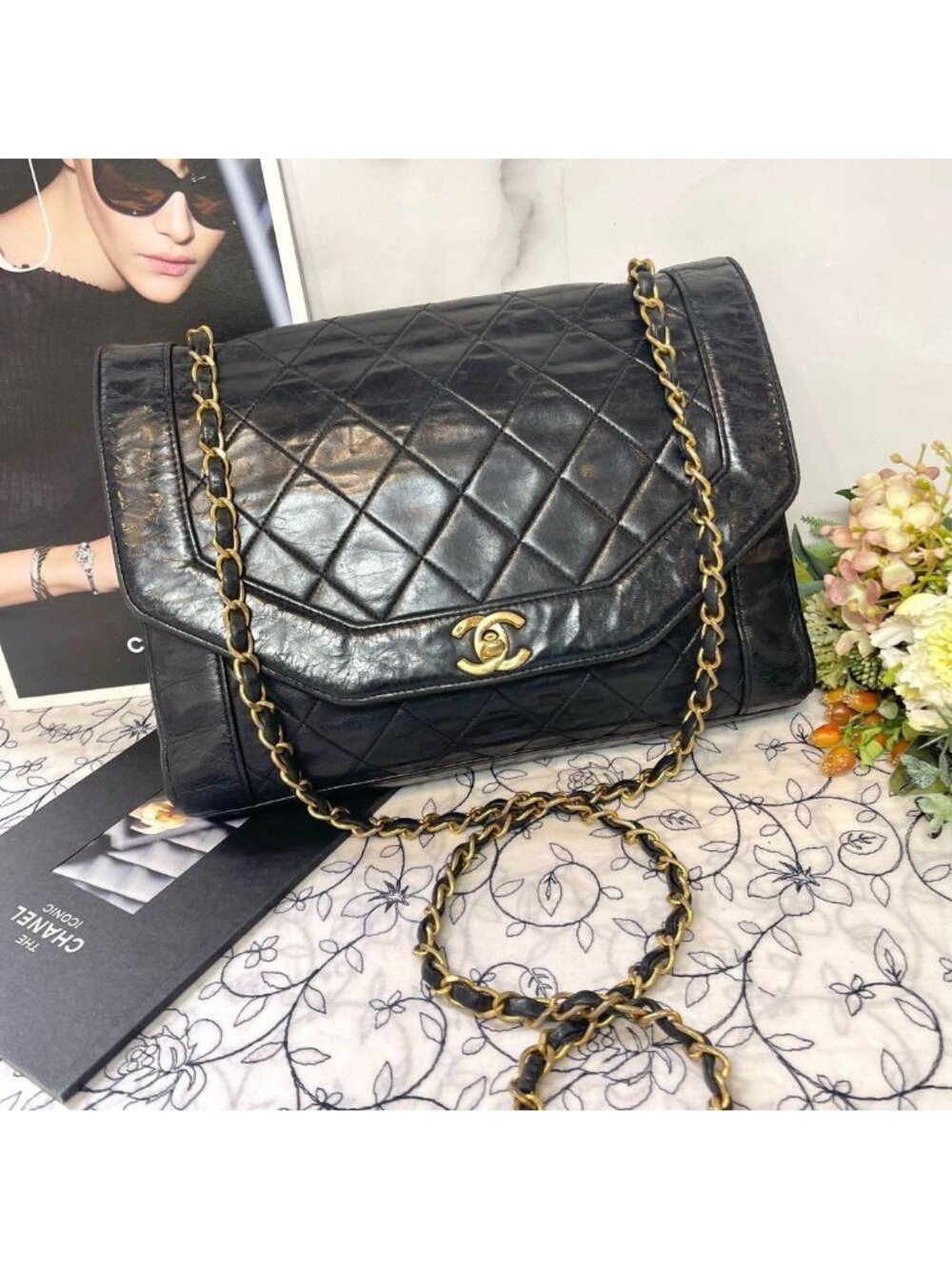 Chanel Vintage Mademoiselle Quilted Shoulder Bag
